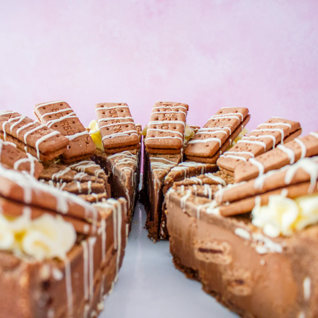 PRE-ORDER - Full Bourbon Biscuit Cookie Pie Slice - 12 Slices - Image 3