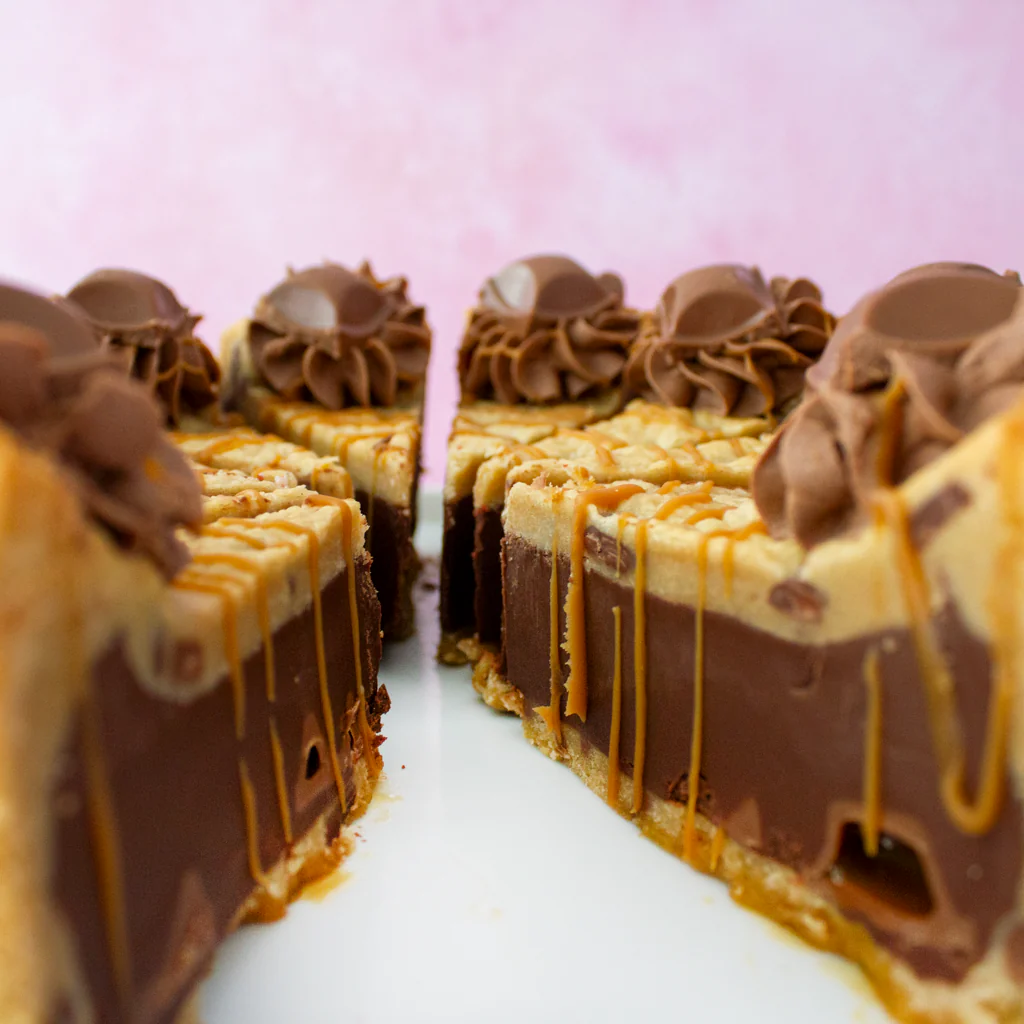 PRE-ORDER - Full Caramel Cookie Pie Slice - 12 Slices - Image 3