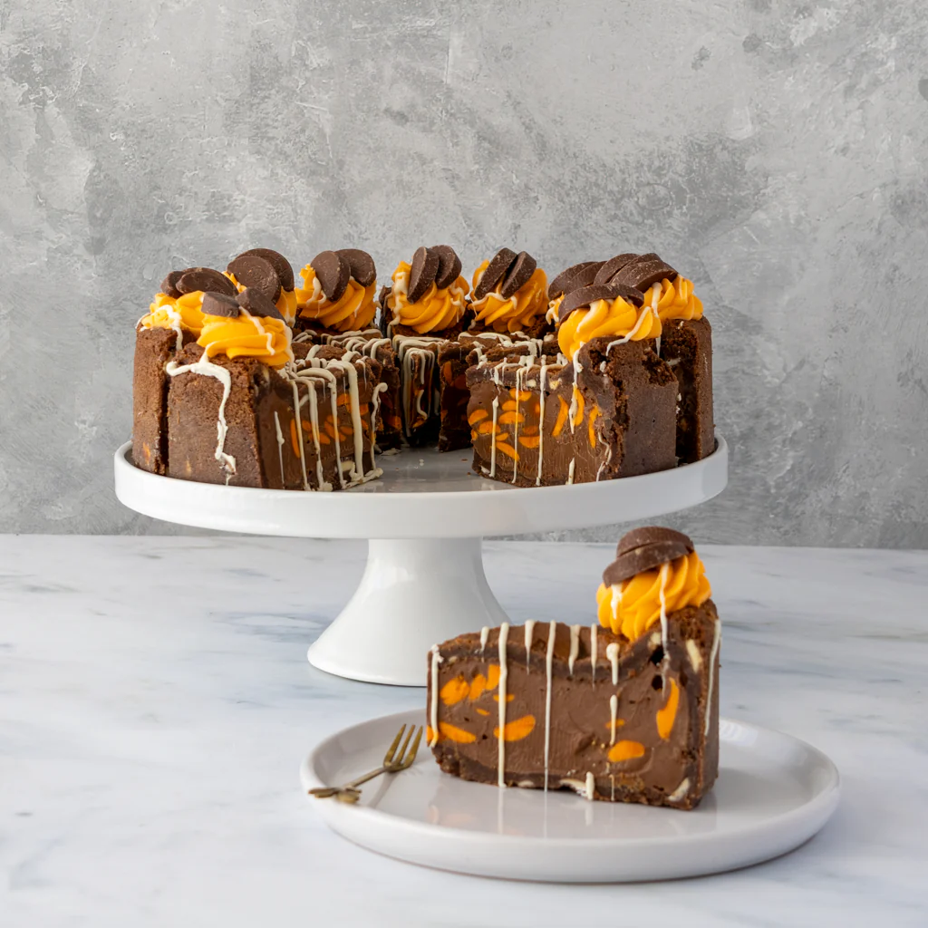 PRE-ORDER - Full Chocolate Orange Cookie Pie Slice - 12 Slices - Image 4
