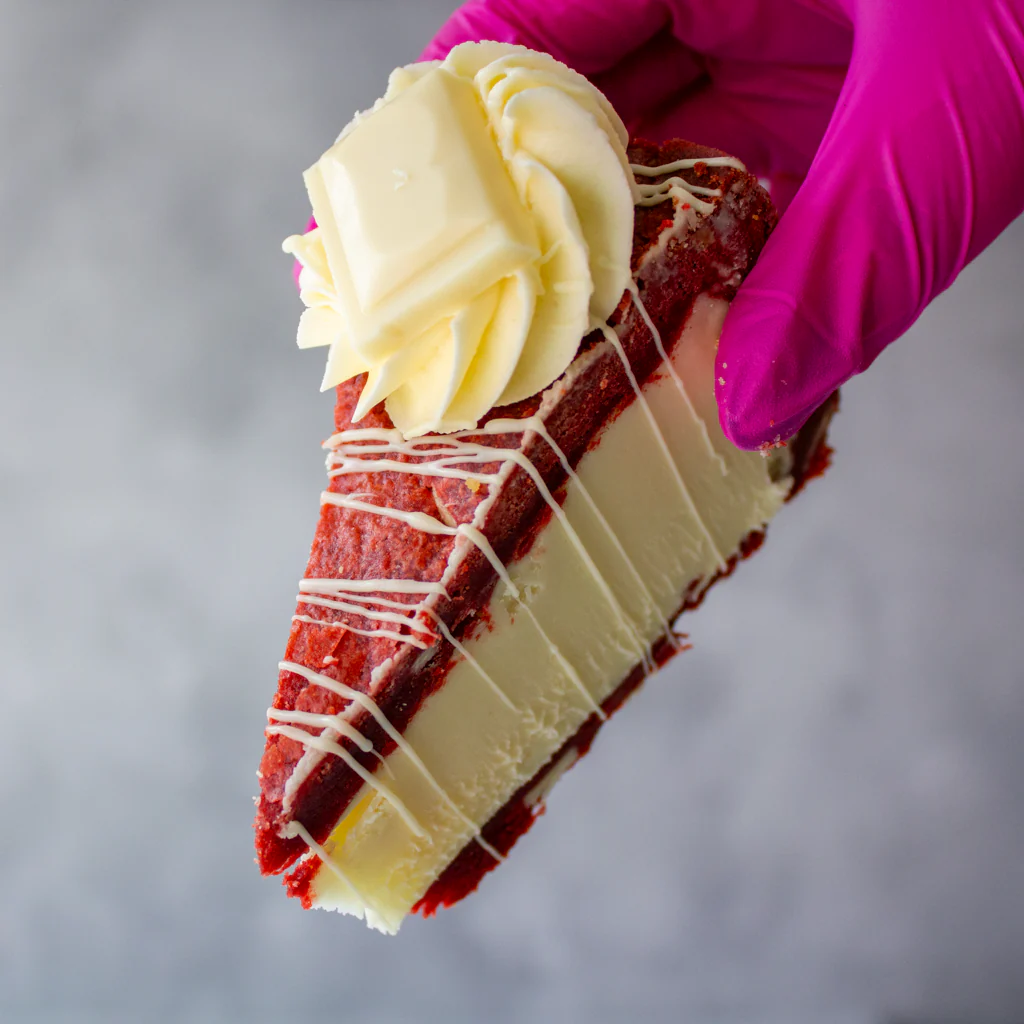 PREORDER - Full Red Velvet Cookie Pie Slice - 12 Slices - Image 8