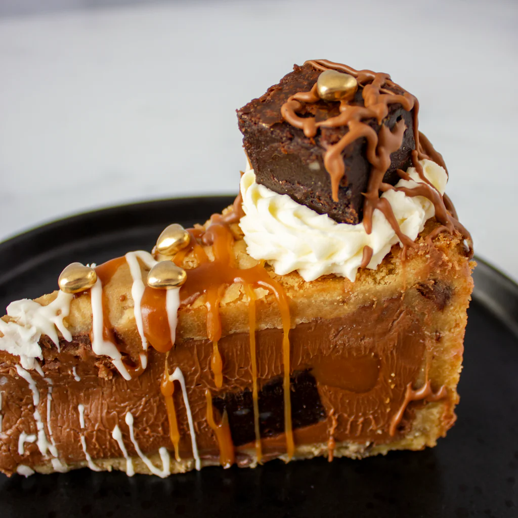 Limited Edition Valentine's Salted Caramel Brownie Cookie Pie Slice - Image 12