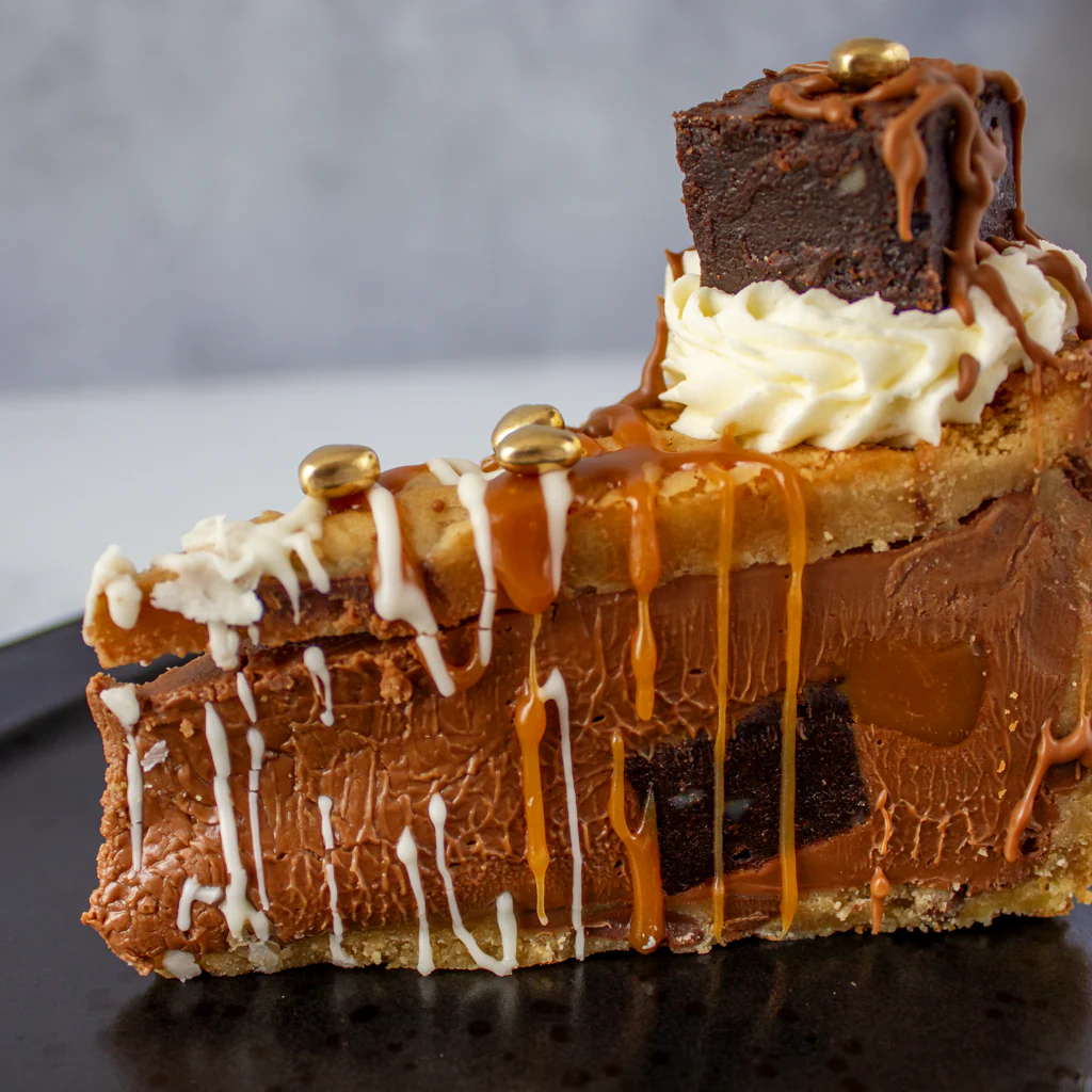 Limited Edition Valentine's Salted Caramel Brownie Cookie Pie Slice - Image 13