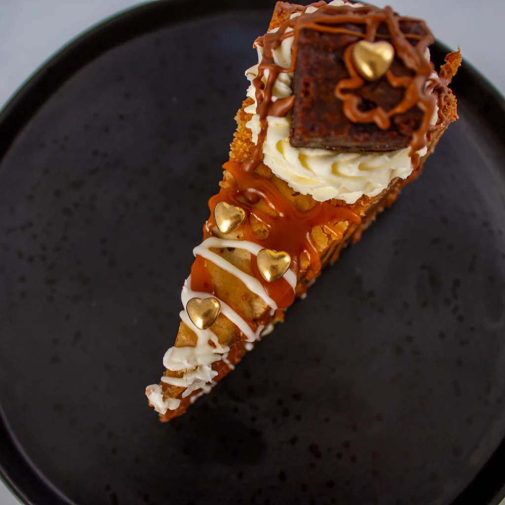 Limited Edition Valentine's Salted Caramel Brownie Cookie Pie Slice - Image 4