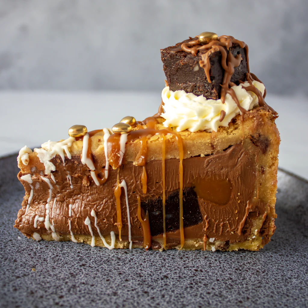 Limited Edition Valentine's Salted Caramel Brownie Cookie Pie Slice - Image 7