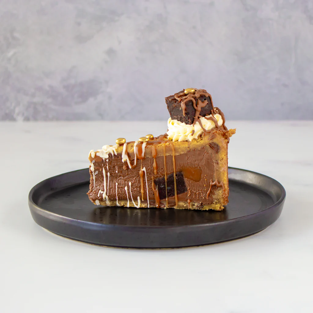 Limited Edition Valentine's Salted Caramel Brownie Cookie Pie Slice - Image 9