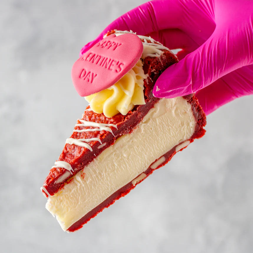 Limited Edition Valentine's Red Velvet Cookie Pie Slice