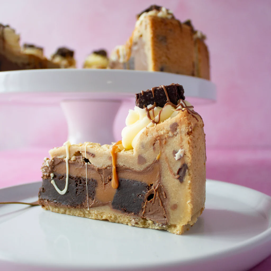 PRE-ORDER - Full Salted Caramel Brownie Cookie Pie Slice - 12 Slices - Image 4