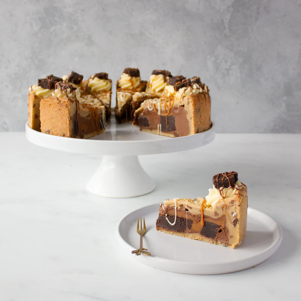 PRE-ORDER - Full Salted Caramel Brownie Cookie Pie Slice - 12 Slices - Image 5