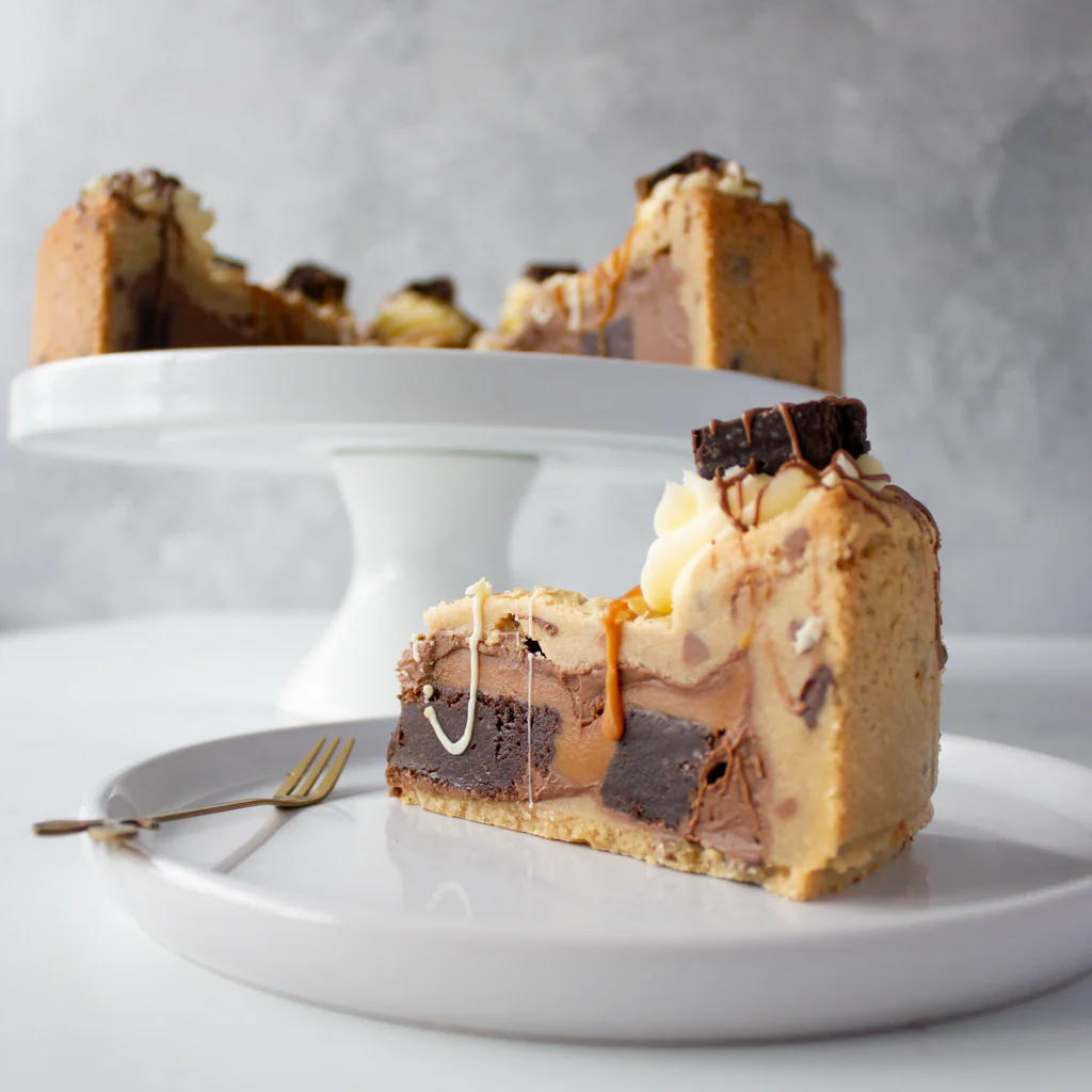 PRE-ORDER - Full Salted Caramel Brownie Cookie Pie Slice - 12 Slices - Image 9