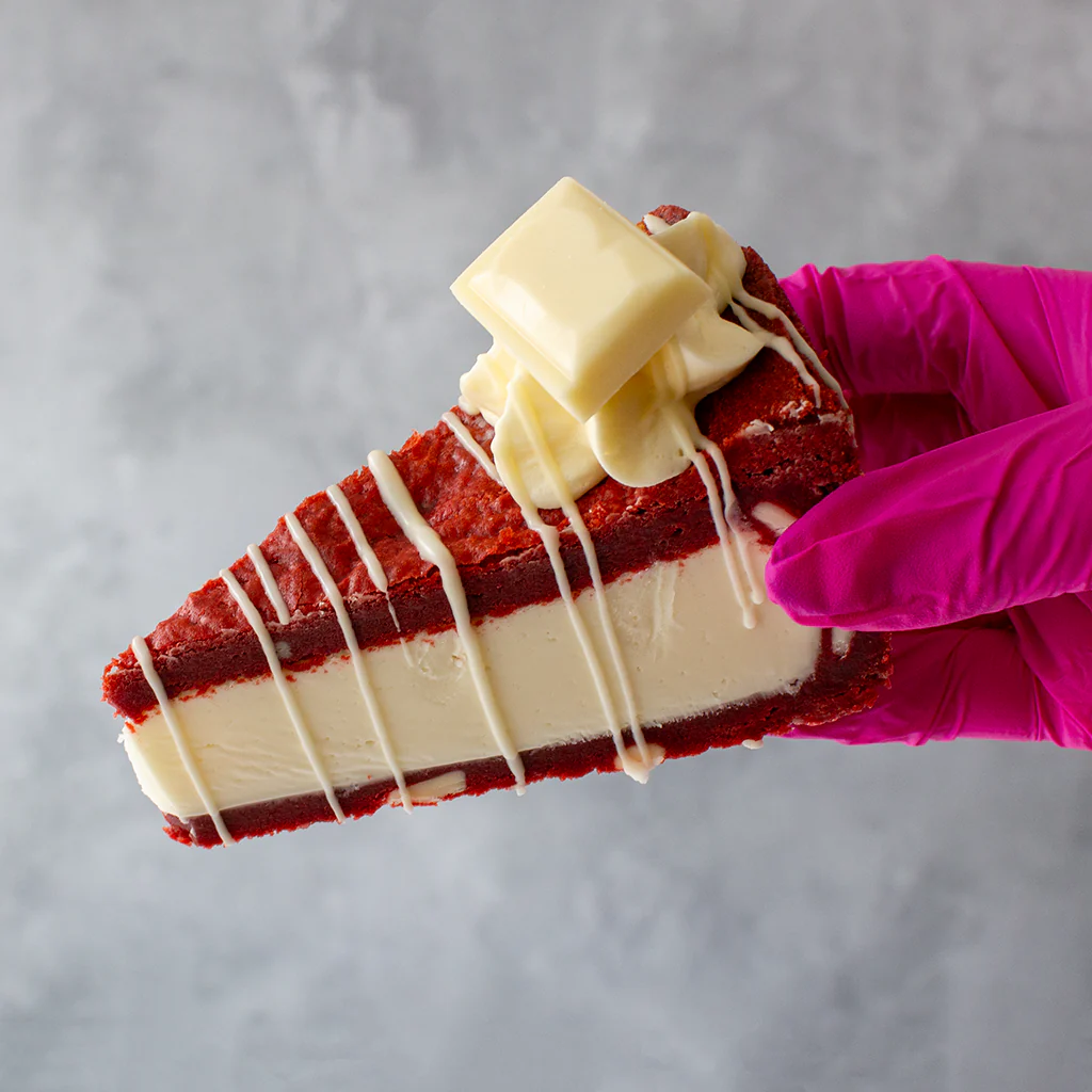 Red Velvet Cookie Pie Slice - Image 3